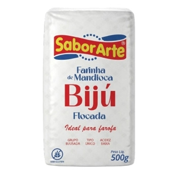 FARINHA DE MANDIOCA BIJU SABORARTE 500G