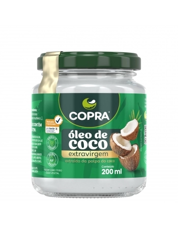 ÓLEO DE COCO EXTRA VIRGEM VIDRO COPRA 200ML