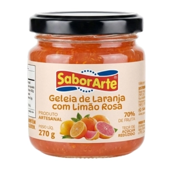 SA GELEIA LARANJA C/ LIMÃO ROSA 270G CX6 M3