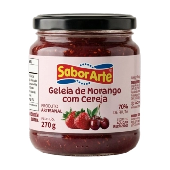 SA GELEIA MORANGO C/ CEREJA 270G CX6 M3