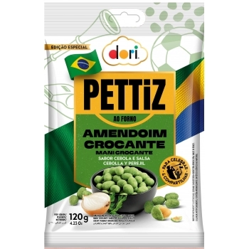 AMENDOIM PETTIZ CEBOLA E SALSA DORI 120G