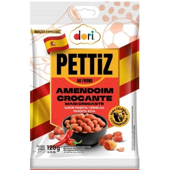 AMENDOIM PETTIZ PIMENTA DORI 120G