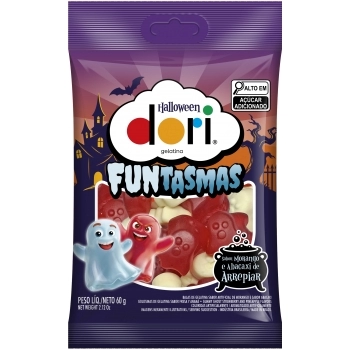 GELATINA FANTASMA HALLOWEEN DORI 60G