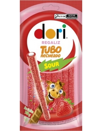 REGALIZ MORANGO ÁCIDO DORI 70G