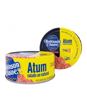 ATUM RALADO AO NATURAL CRUSOE 170G
