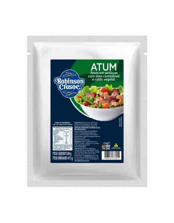ATUM PEDAÇO ÓLEO POUCH CRUSOE 500G