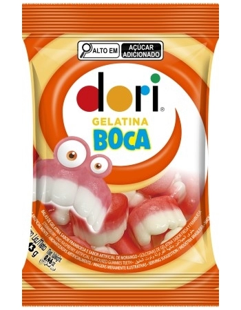 GELATINA BOCA MONOPORÇÃO DORI 13G DISPLAY C/12UN