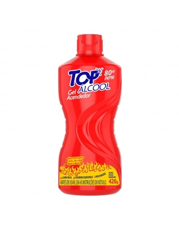 ÁLCOOL GEL ACENDEDOR 80° INPM TOPLAND 420G