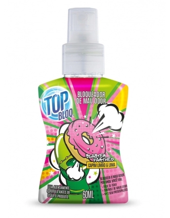 BLOQUEADOR MAU ODOR CAPIM LIMÃO E LIMA TOPLAND 60ML