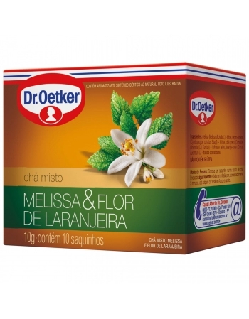 CHÁ MELISSA COM FLOR LARANJEIRA OETKER 10G