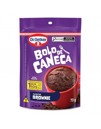 BOLO CANECA BROWNIE OETKER 70G