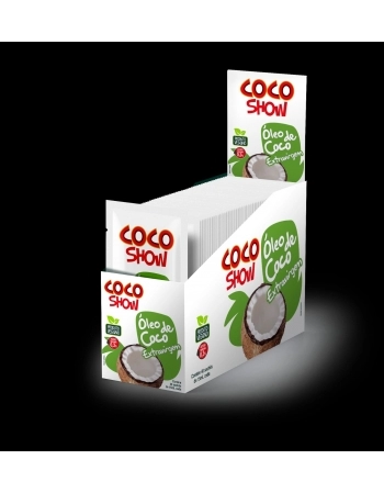 ÓLEO DE COCO EXTRA VIRGEM SACHÊ COCO SHOW 15ML DISPLAY C/40UN