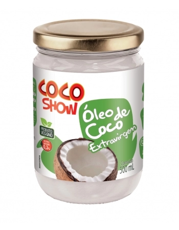 ÓLEO DE COCO EXTRA VIRGEM VIDRO COCO SHOW 500ML