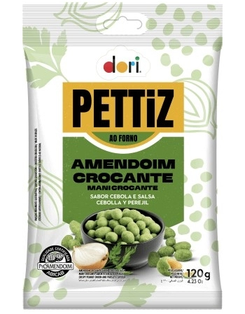 AMENDOIM PETTIZ CEBOLA E SALSA DORI 120G