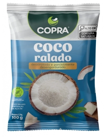 COCO RALADO FINO PURO SEM SACAROSE COPRA 100G