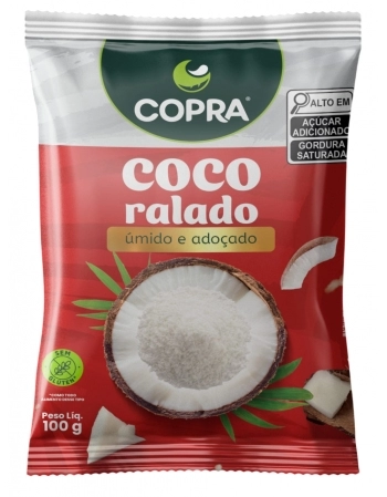 COCO RALADO FINO UMIDO E ADOÇADO COPRA 100G