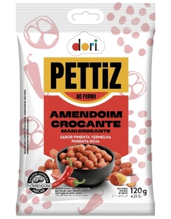 AMENDOIM PETTIZ PIMENTA DORI 120G