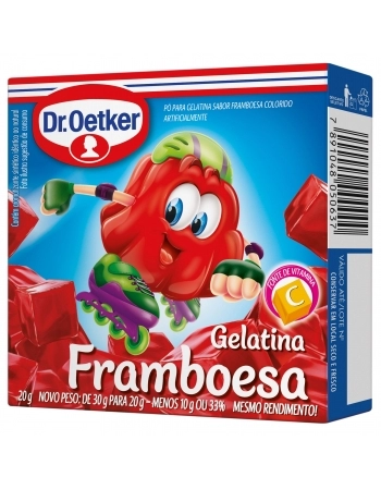 GELATINA FRAMBOESA OETKER 20G