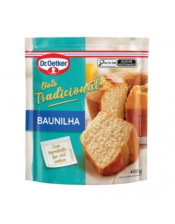 BOLO SACHÊ TRADICIONAL BAUNILHA OETKER 400G