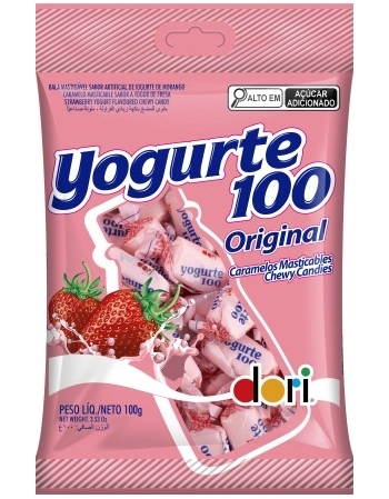 BALA YOGURTE100 MORANGO DORI 100G