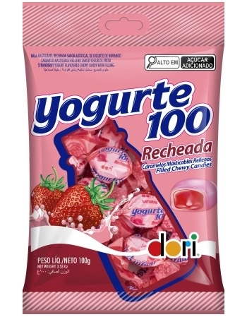 BALA YOGURTE100 RECHEADA DORI 100G