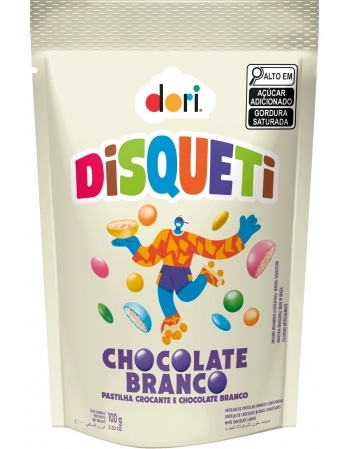 DISQUETI CHOCOLATE BRANCO DORI 100G