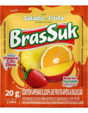 REFRESCO SALADA DE FRUTAS BRASSUK 20G DISPLAY C/15UN