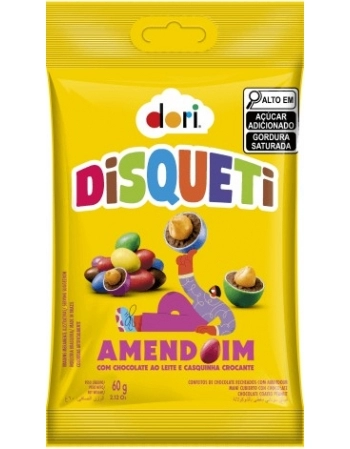DISQUETI AMENDOIM DORI 60G DISPLAY C/16UN