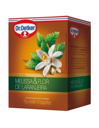 CHÁ MELISSA COM FLOR LARANJEIRA OETKER 15G