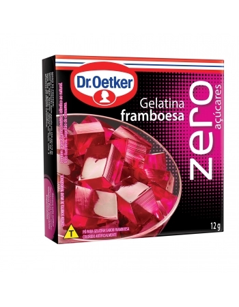 GELATINA ZERO FRAMBOESA OETKER 12G
