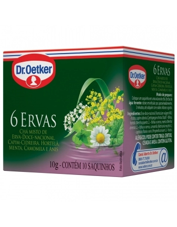 CHÁ 6 ERVAS OETKER 10G