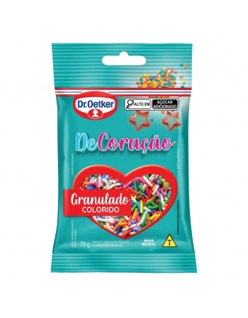 CONFEITO GRANULADO COLORIDO OETKER 70G