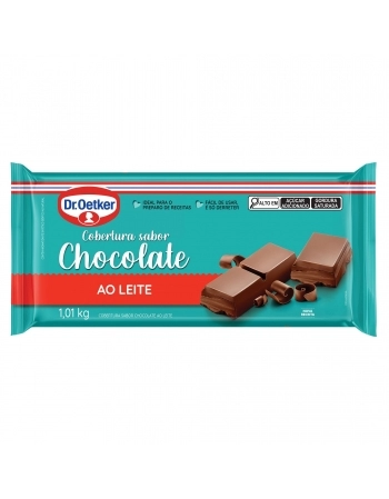 BARRA DE CHOCOLATE AO LEITE OETKER 1,01KG