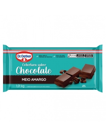 BARRA DE CHOCOLATE MEIO AMARGO OETKER 1,01KG