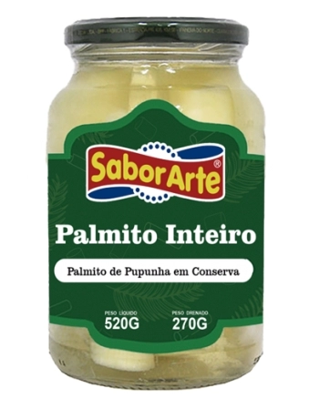 PALMITO PUPUNHA INTEIRO SABORARTE 270G