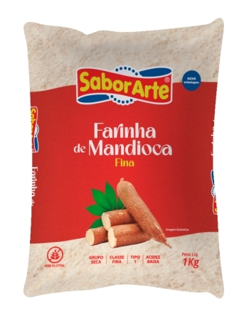 FARINHA DE MANDIOCA FINA SABORARTE 1KG