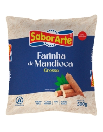 FARINHA DE MANDIOCA GROSSA SABORARTE 500G