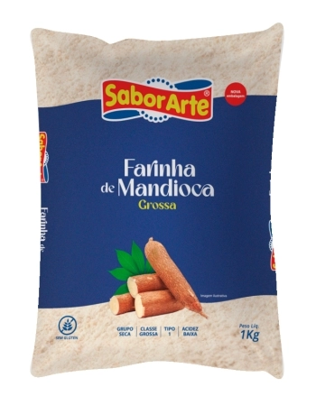 FARINHA DE MANDIOCA GROSSA SABORARTE 1KG
