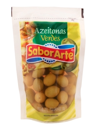 AZEITONA VERDE POUCH INTEIRA SABORARTE 150G