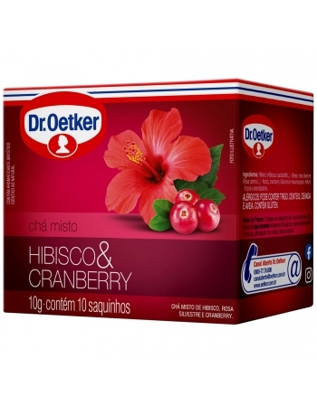 CHÁ HIBISCO E CRANBERRY OETKER 10G