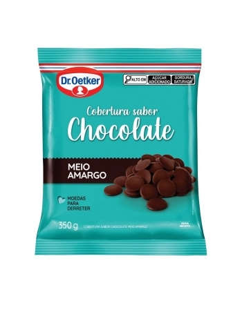 COBERTURA EM MOEDA CHCOLATE MEIO AMARGO 350G