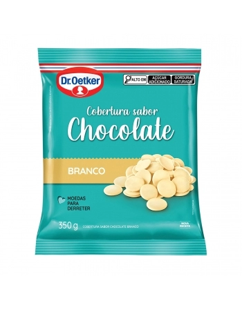 COBERTURA EM MOEDA CHOCOLATE BRANCO 350G
