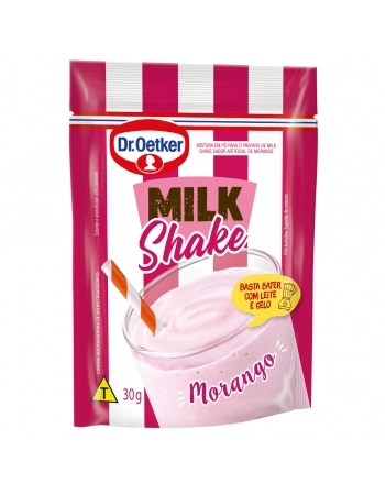 MILK SHAKE MORANGO OETKER 30G