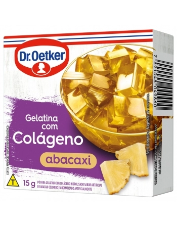 GELATINA COM COLÁGENO ABACAXI OETKER 15G