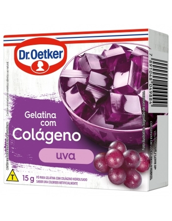 GELATINA COM COLÁGENO UVA OETKER 15G