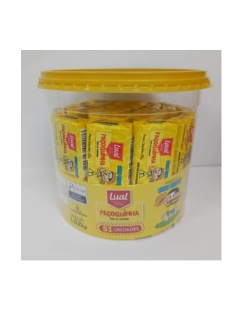 PAÇOCA QUADRADA LUAL 20G POTE C/ 51UN