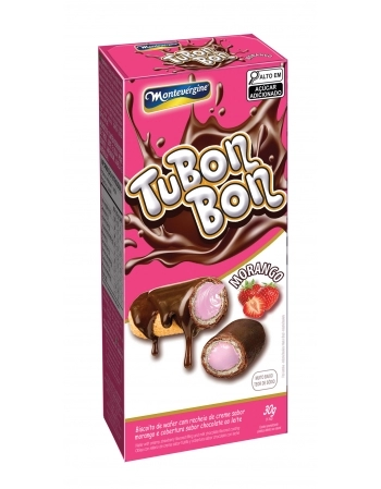 TUBON-BON COBERTO RECHEIO MORANGO MONTEVERGINE 30G