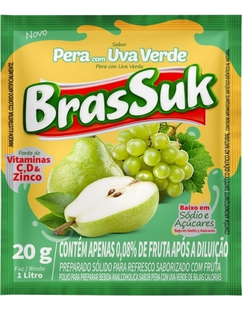 BR BRASSUK REFRESCO PERA C/ UVA VERDE 20G CX120 DP15